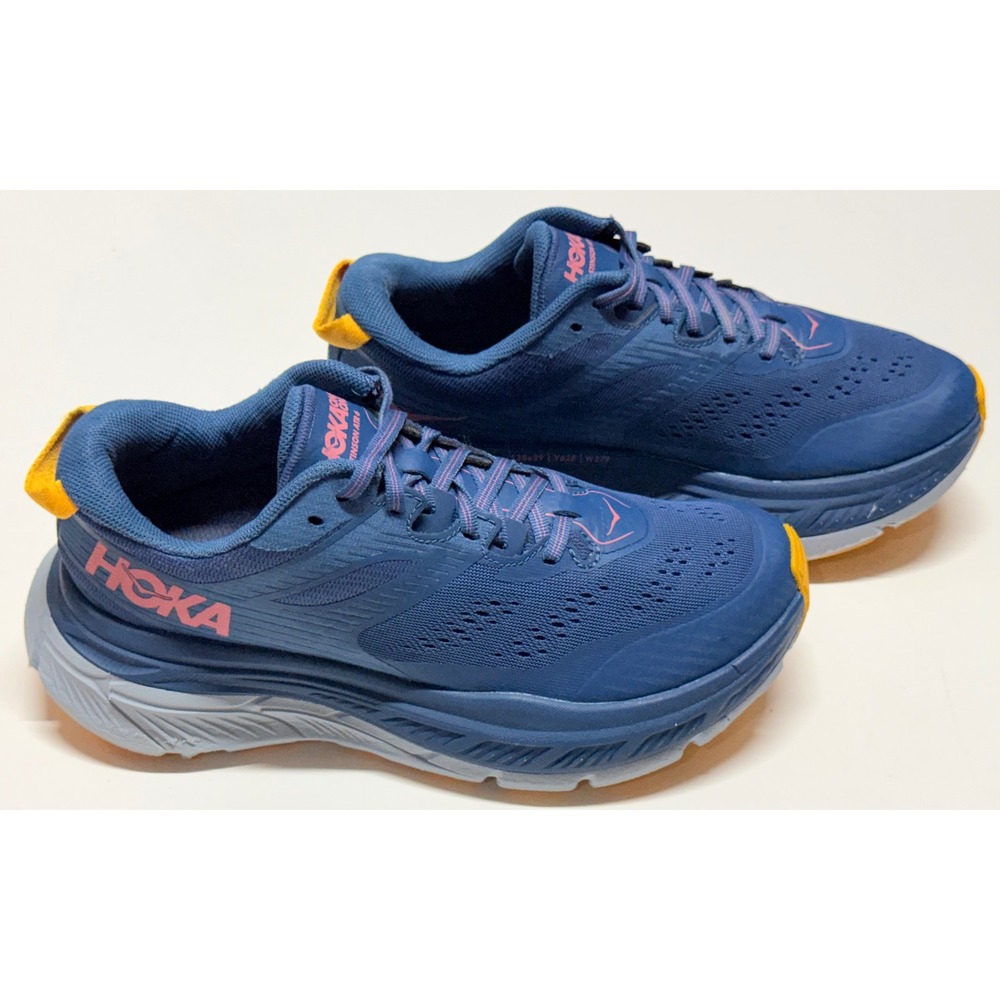 Hoka One One Stinson ATR 6 Womens 7 Marina Blue Pink Trail Running Shoes 1110507
